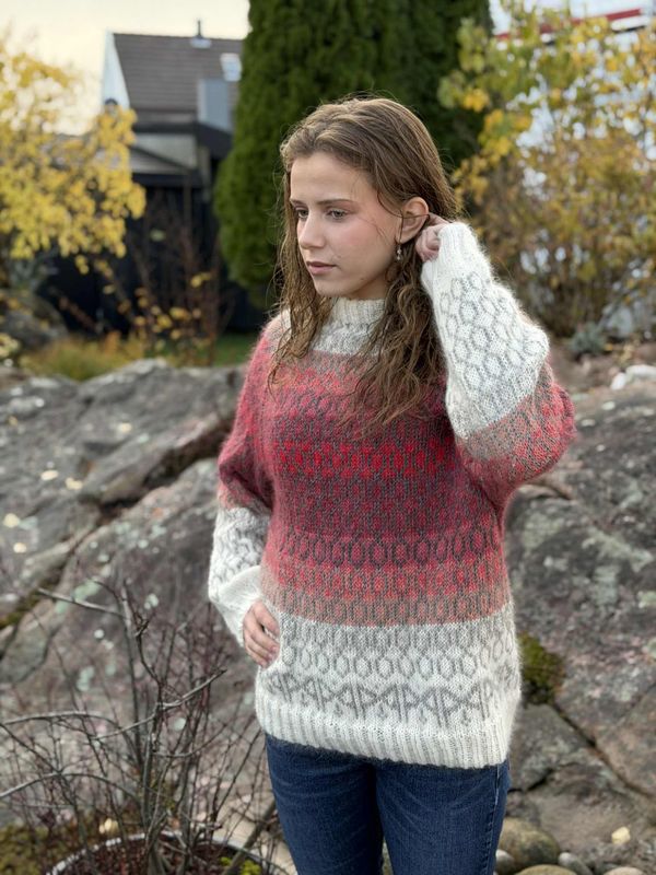 Madr-genser - Ferdigstrikka