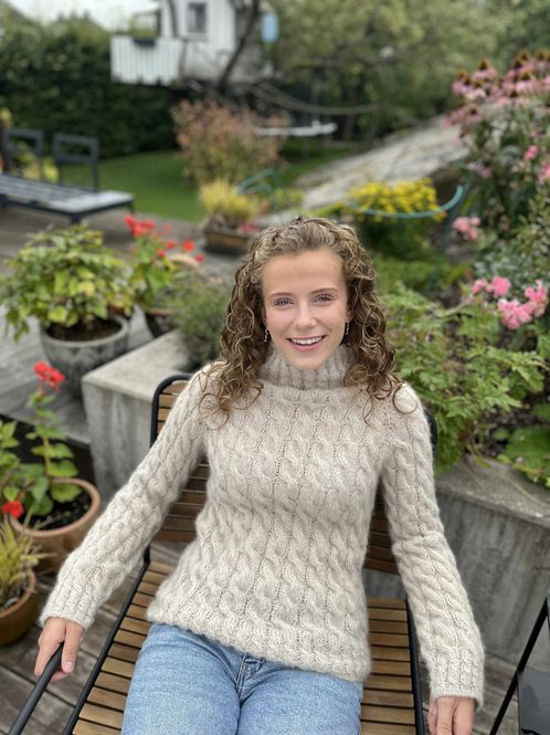 Hovedbilde Trysfjorden-genser (strikkepakke)