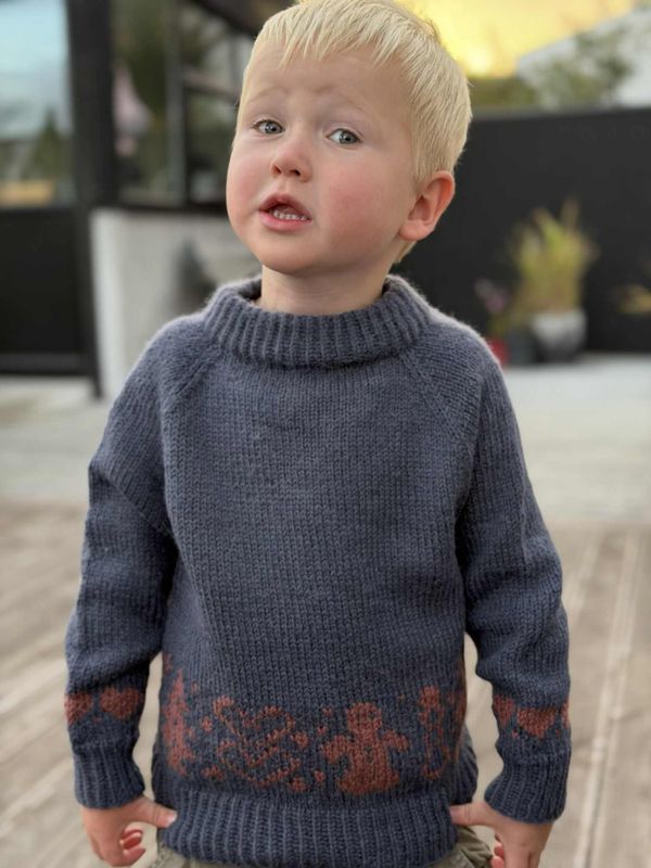 Pebberkage-genser (strikkepakke)