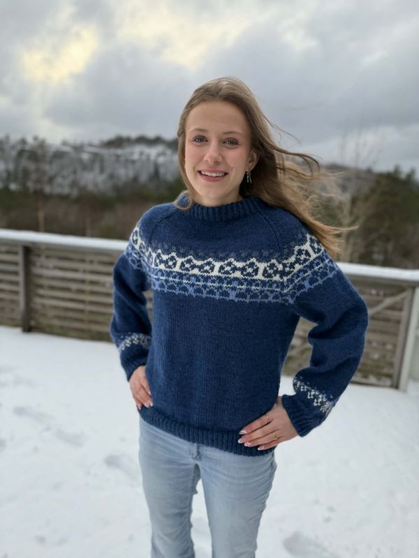 Lahelle-genser - Ferdigstrikka