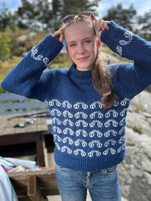 Oksø-genser (strikkepakke)