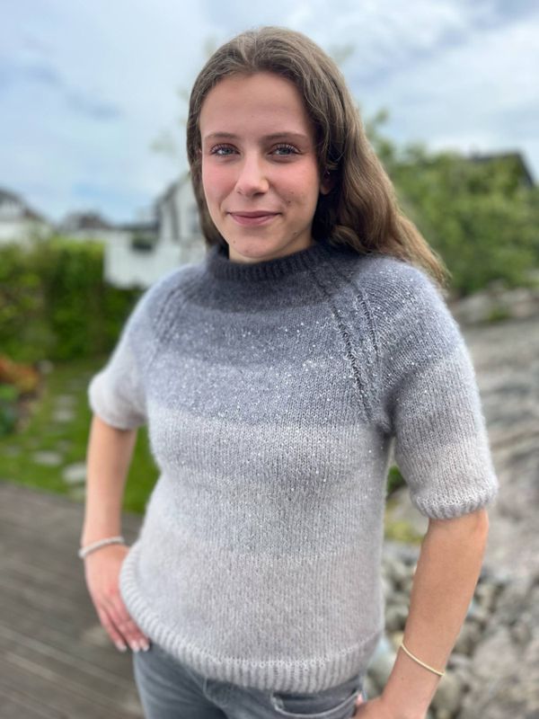 Glitre-genser - Ferdigstrikka