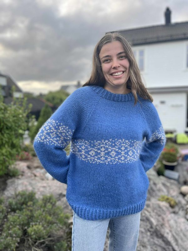 Augland sweater, blue