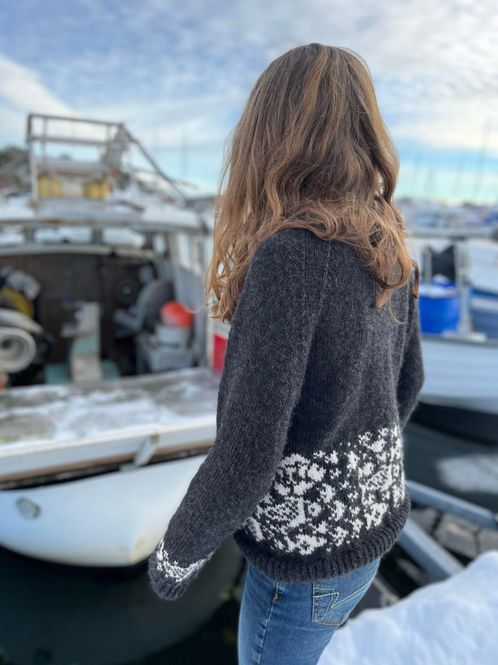 Hovedbilde Fiskestimgenser i Viking wool (strikkepakke)
