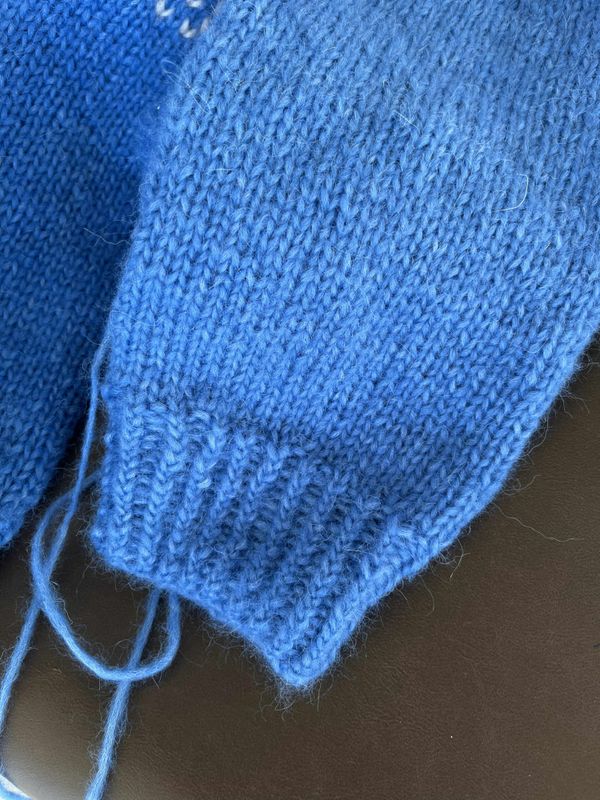 Augland-genser, blå (oppskrift)